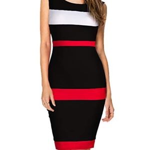 NWOT Color block WORK DRESS